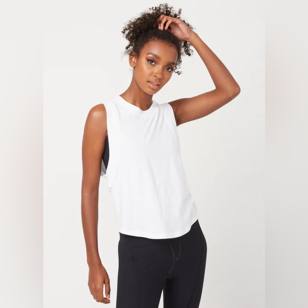 Year of Ours | flow crop muscle tank | S